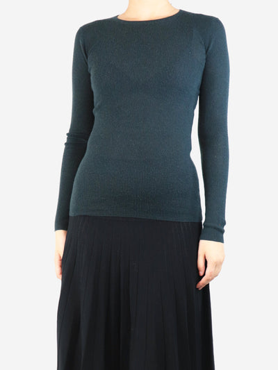 Dark green cashmere ribbed sweater - size S Knitwear Joseph 
