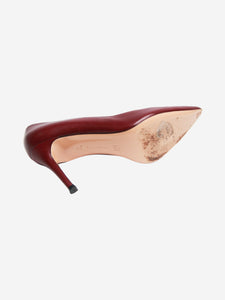 Gianvito Rossi Burgundy pointed-toe pumps - size EU 37.5