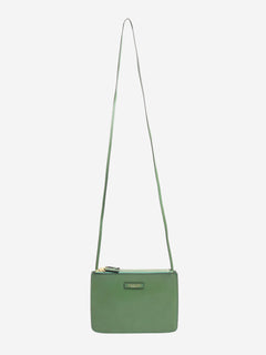 Green leather pouch crossbody bag Cross-body bags The Bridge 