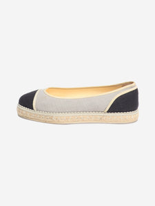 Chanel Grey espadrille flats - size EU 38.5 (UK 5.5)