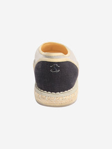 Chanel Grey espadrille flats - size EU 38.5 (UK 5.5)