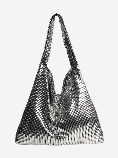 Silver Pixel Mesh Moyen shoulder bag Shoulder bags Paco Rabanne 