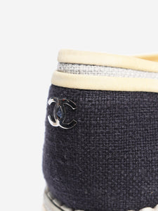 Chanel Grey espadrille flats - size EU 38.5 (UK 5.5)