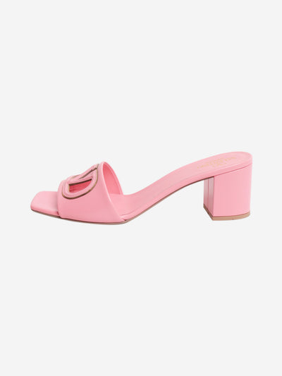 Pink VLogo mules - size EU 38.5 Heels Valentino 