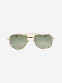 Gold Commander aviator sunglasses