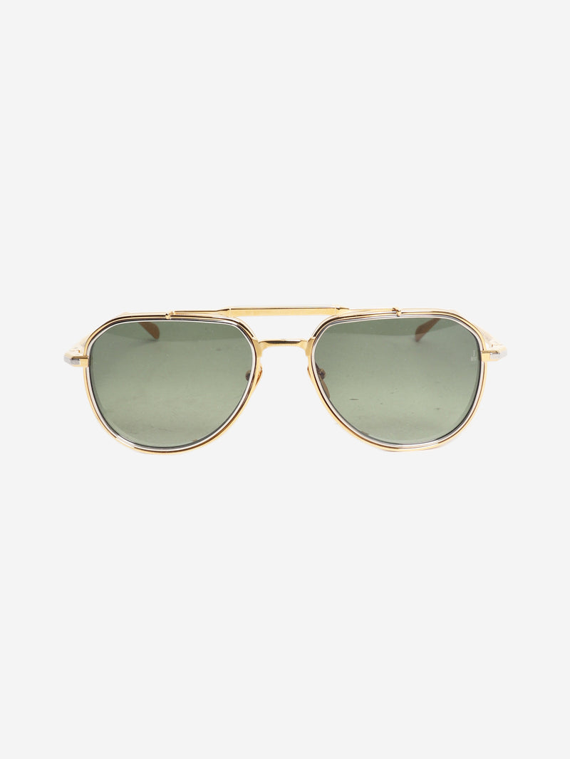 Gold Commander aviator sunglasses