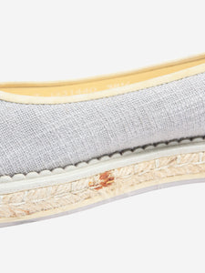 Chanel Grey espadrille flats - size EU 38.5 (UK 5.5)