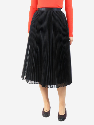 Black satin pleated midi skirt - size S Skirts Junya Watanabe 