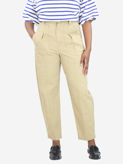 Beige cotton trousers - size UK 12 Trousers Isabel Marant Etoile 