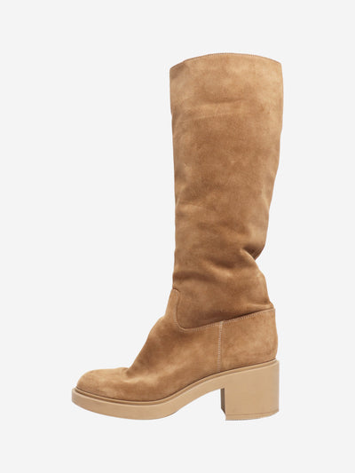 Camel Hynde knee-high boots - size EU 38.5 Boots Gianvito Rossi 