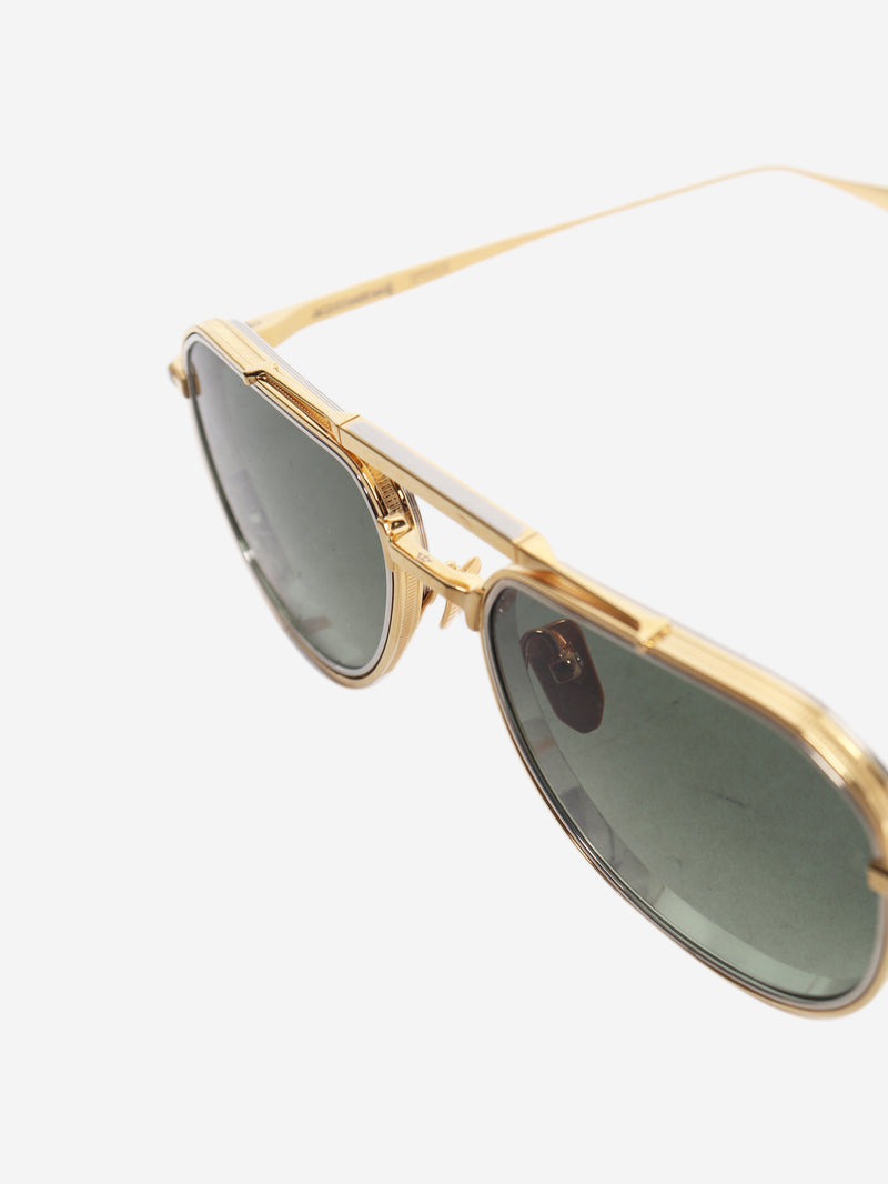 Gold Commander aviator sunglasses