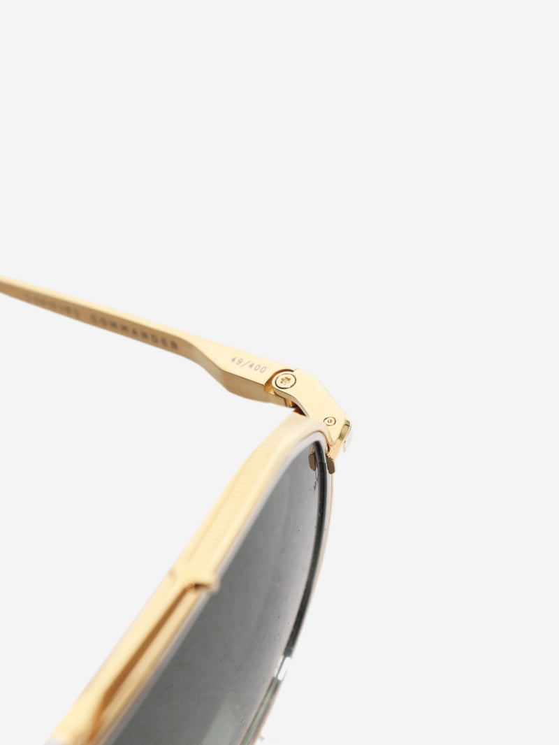 Gold Commander aviator sunglasses