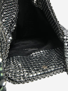 Paco Rabanne Silver Pixel Mesh Moyen shoulder bag