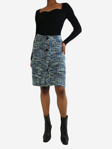 Acne Studios Blue buttoned wool skirt - size XXS/XS