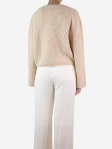 Leset Beige cashmere-blend jumper - size S