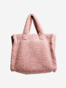 Stand Studio Pink faux fur bag