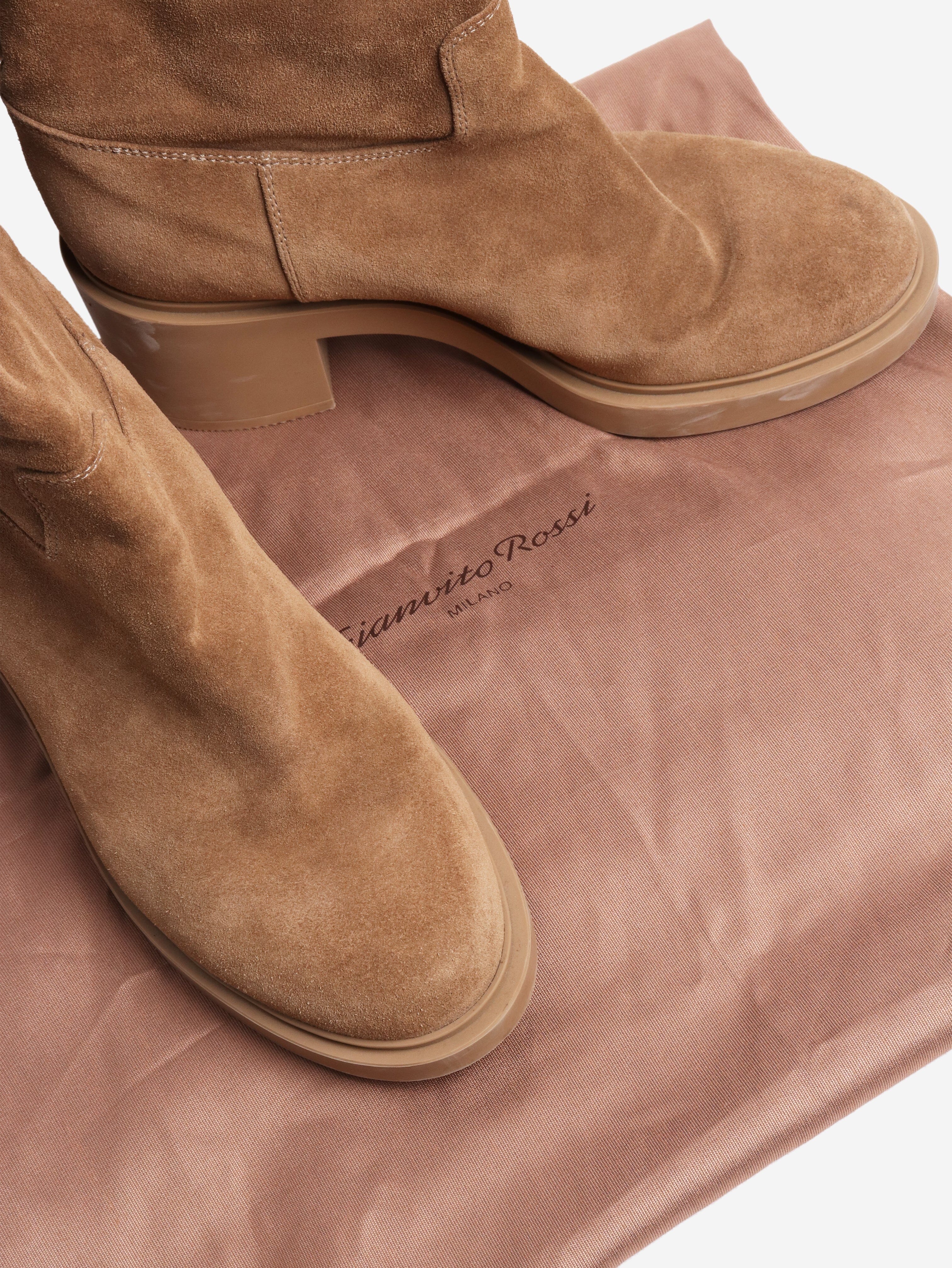 Camel Hynde knee-high boots - size EU 38.5 Boots Gianvito Rossi 