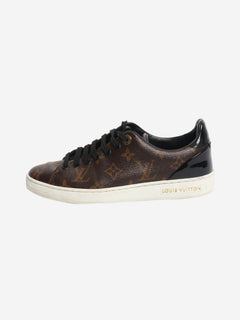 Brown Monogram trainers - size EU 35