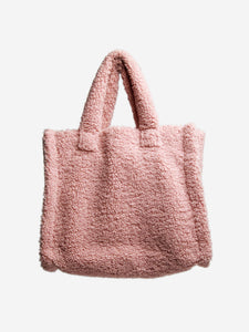 Stand Studio Pink faux fur bag