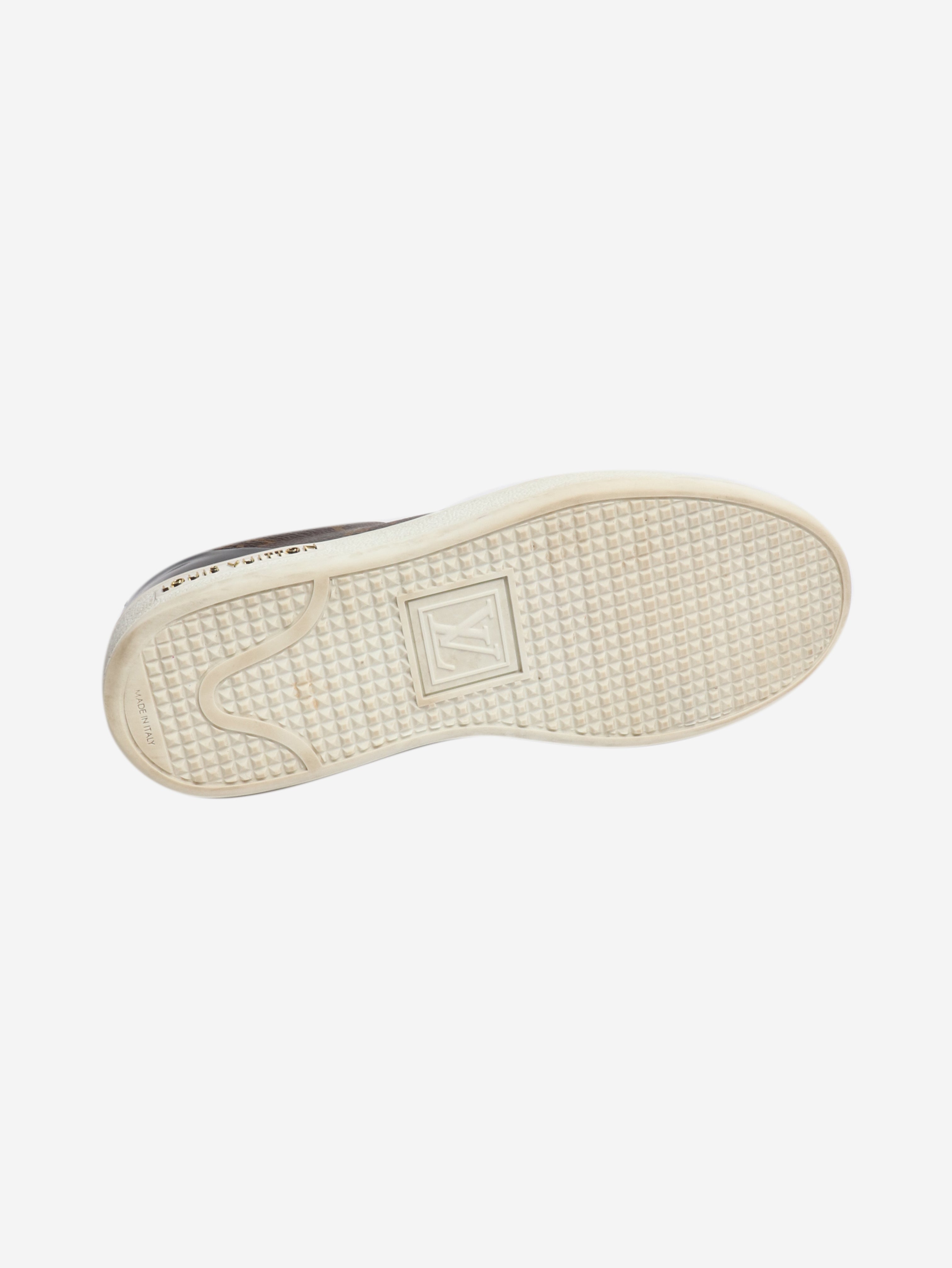Brown Monogram trainers - size EU 35