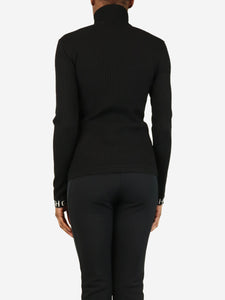 Goldbergh Black ribbed turtleneck top - size XS