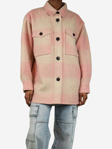 Isabel Marant Etoile Pink plaid shacket - size UK 6