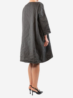 Grey pinstripe dress - size L Dresses Album Di Famiglia 