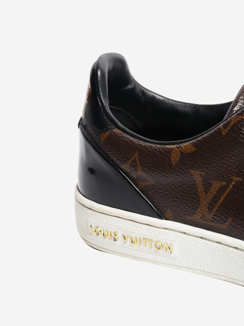 Brown Monogram trainers - size EU 35