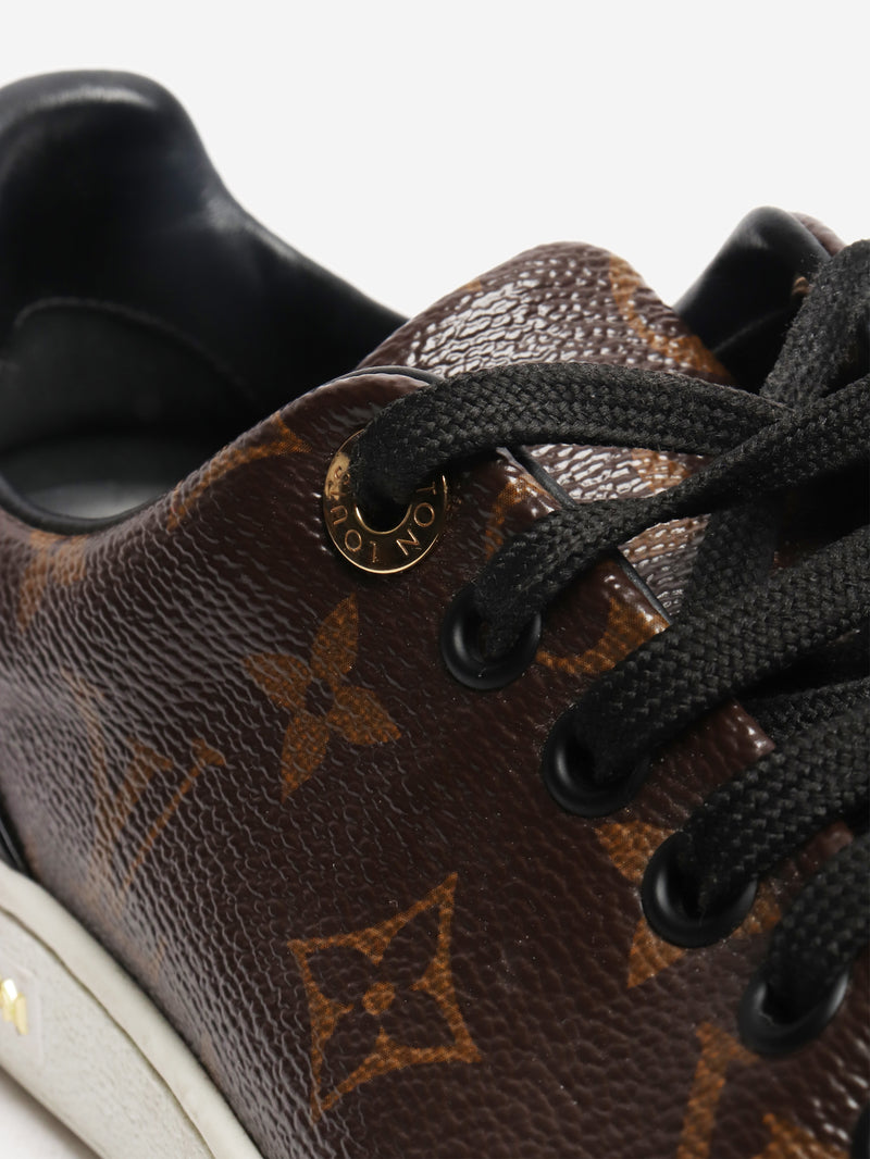 Brown Monogram trainers - size EU 35