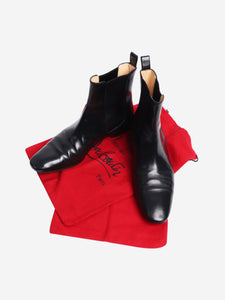 Christian Louboutin Black leather Chelsea boots - size EU 40.5