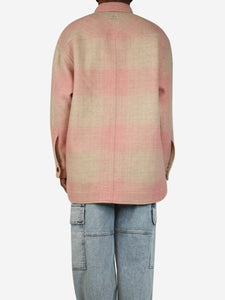 Isabel Marant Etoile Pink plaid shacket - size UK 6