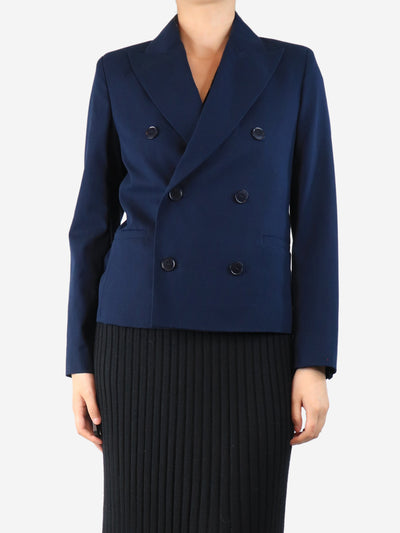 Navy blue double-breasted blazer - size UK 8 Coats & Jackets Weekend Max Mara 