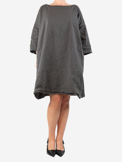 Grey pinstripe dress - size L Dresses Album Di Famiglia 