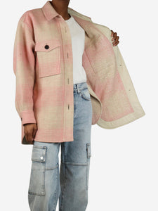 Isabel Marant Etoile Pink plaid shacket - size UK 6