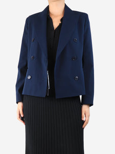 Weekend Max Mara Navy blue double-breasted blazer - size UK 8