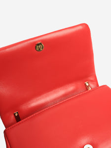 Burberry Red mini quilted Lola bag
