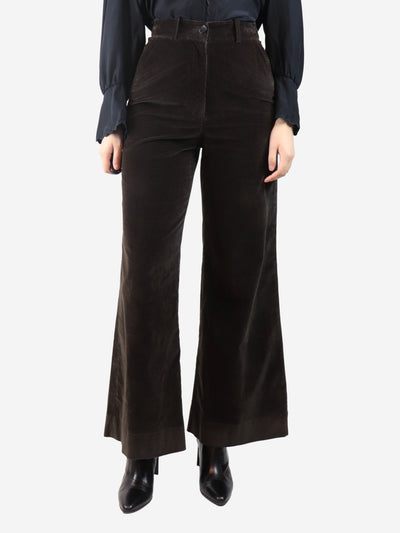 Brown Flint corduroy trousers - size UK 8 Trousers Aime 