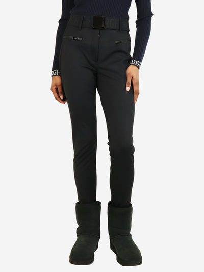 Black Pippa long ski pants - size UK 8 Trousers Goldbergh 