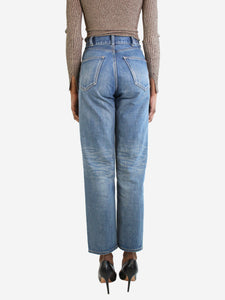 Celine Blue straight-leg jeans - size UK 6