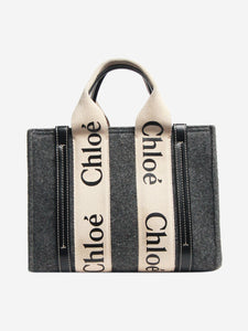 Chloe Grey small Woody tote bag