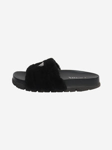 Prada Black fluffy slides - size EU 40