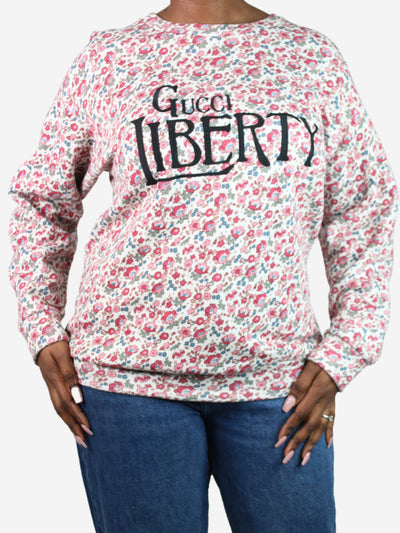 Pink Liberty floral jumper - size M Tops Gucci 