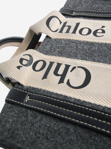 Chloe Grey small Woody tote bag