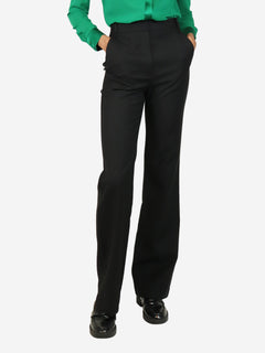 Black wool-blend trousers - size UK 6 Trousers Camilla and Marc 