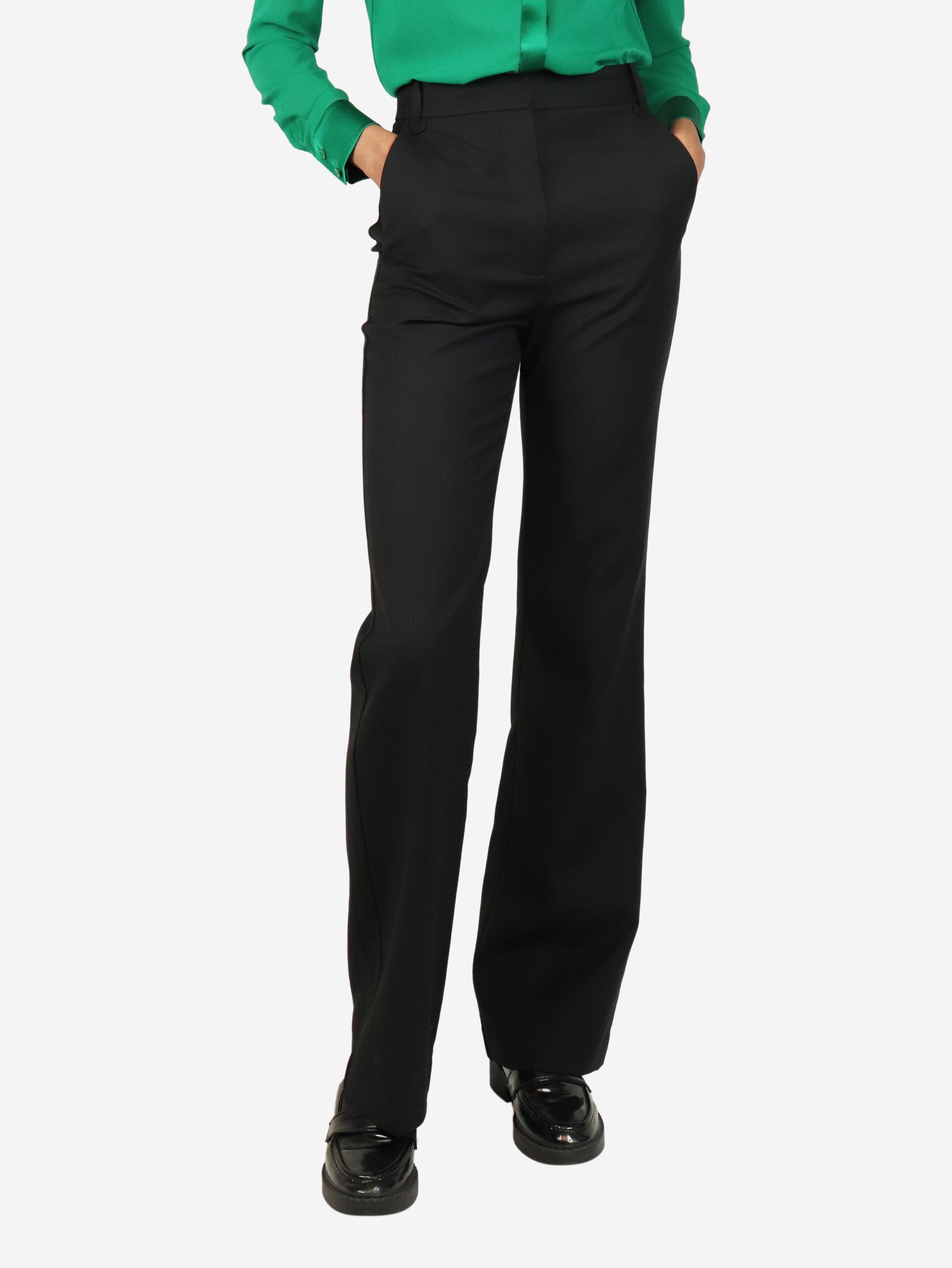 Black wool-blend trousers - size UK 6 Trousers Camilla and Marc 
