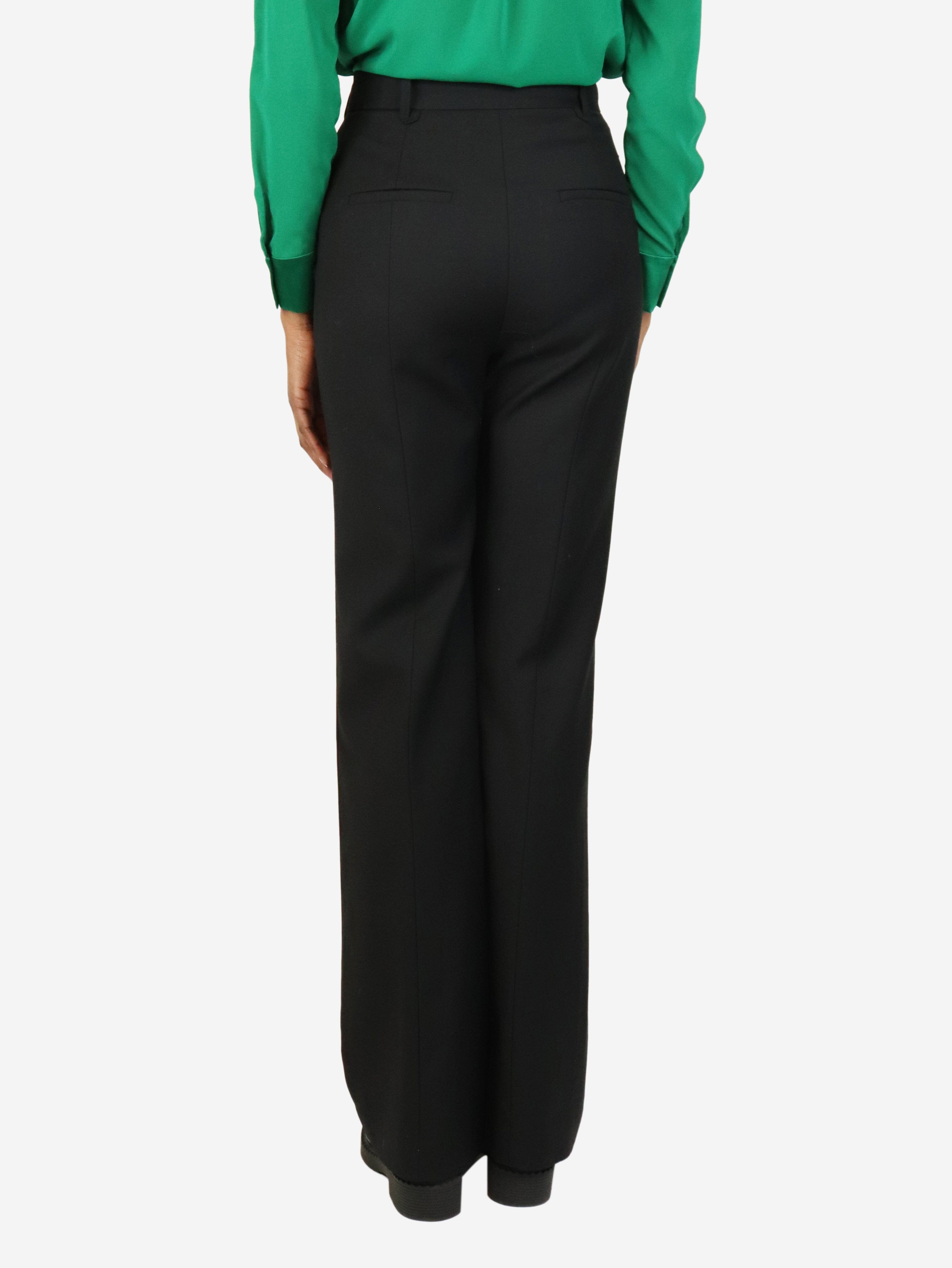 Black wool-blend trousers - size UK 6 Trousers Camilla and Marc 
