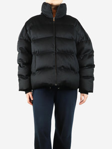 Soft Goat Black wool-blend puffer jacket - size S