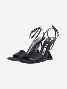 The Attico Black Cheope sandals - size EU 36