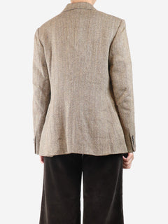 Brown Herringbone blazer - size UK 14 Coats & Jackets Polo Ralph Lauren 