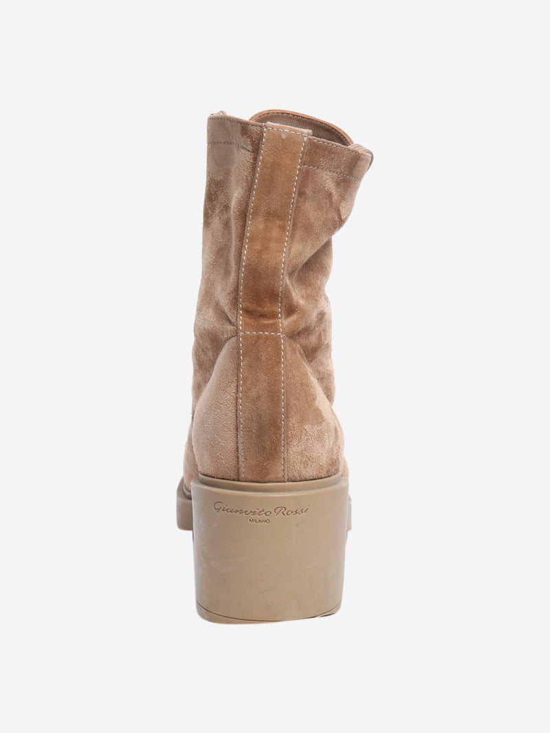 Camel Foster boots - size EU 38.5 Boots Gianvito Rossi 